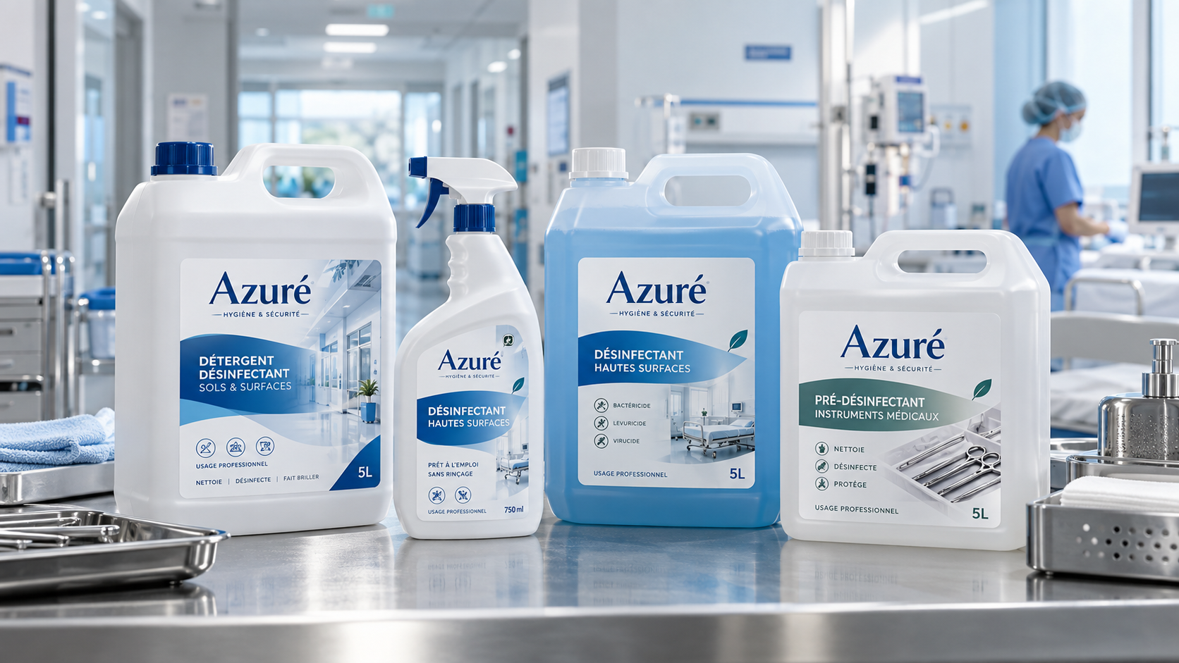 Présentation illustrative de la gamme Azuré Pharm