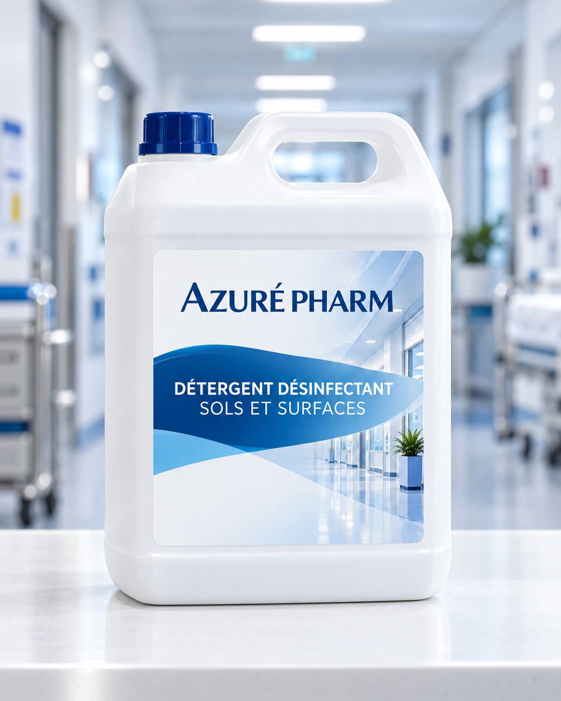 Bidon Azuré Pharm pour sols et surfaces
