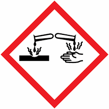 Pictogramme de corrosion présent dans la fiche